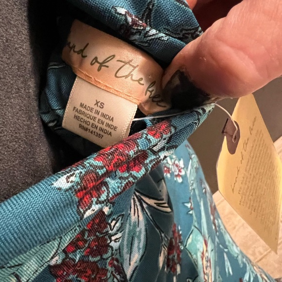 💕NWT- BEAUTIFUL BAND OF THE FREE TEAL HALTER DRESS SZ XS💕 - Picture 9 of 10